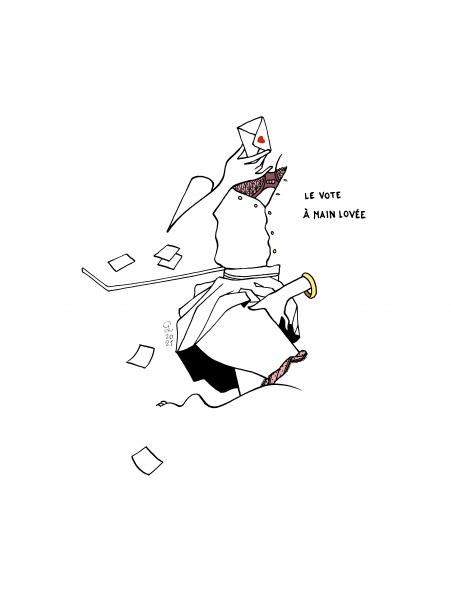 Vote à main lovée