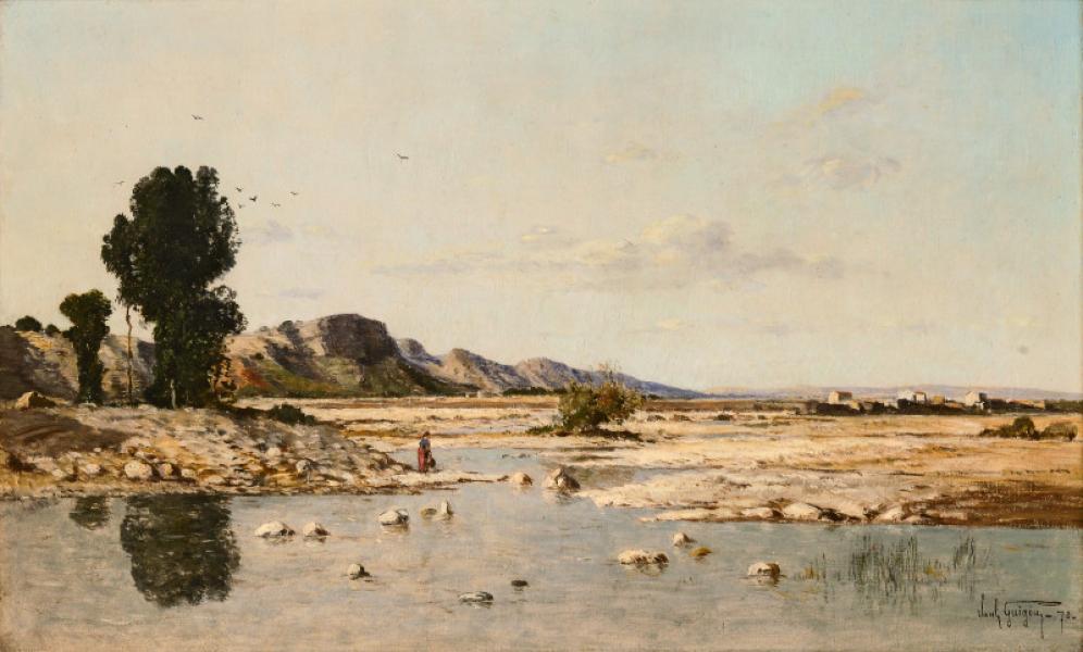 Bord de Durance, 1870