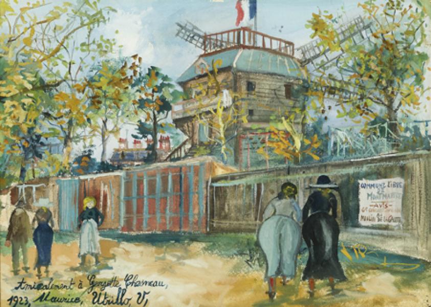 Moulin de la Galette, Montmartre, 1923