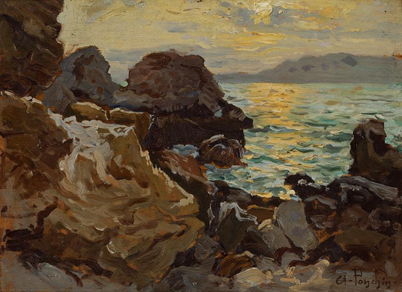 Rochers sur la côte