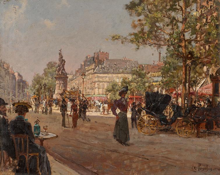 Vue de la place de Clichy, Paris, 1900