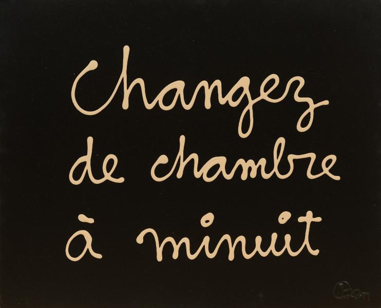 Changez de chambre à minuit, 2010.