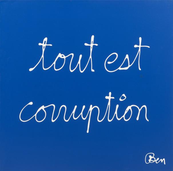 Tout est corruption, 2016.