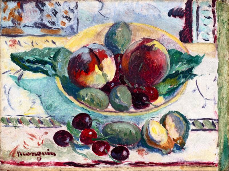 Pêches, cerises et amandes, 1947