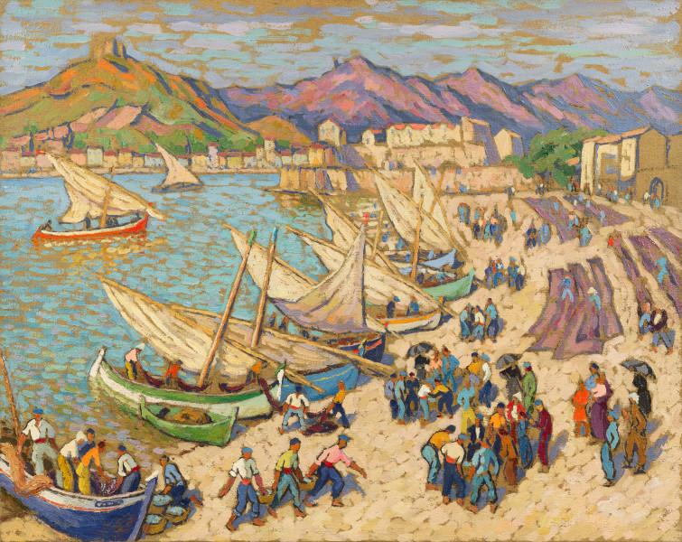 Collioure, le séchage des filets