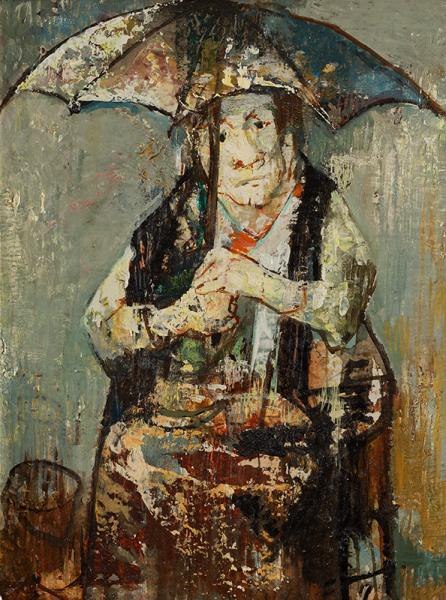 Femme au parapluie, 1957