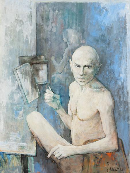 Yul Brynner dans sa loge