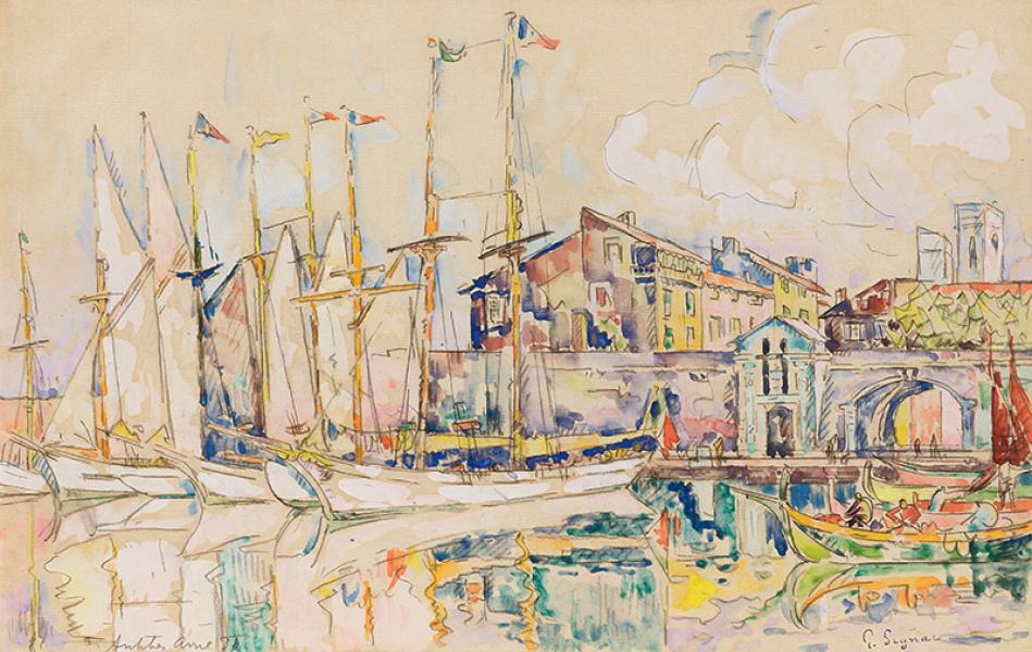 Le port d’Antibes, avril 1930