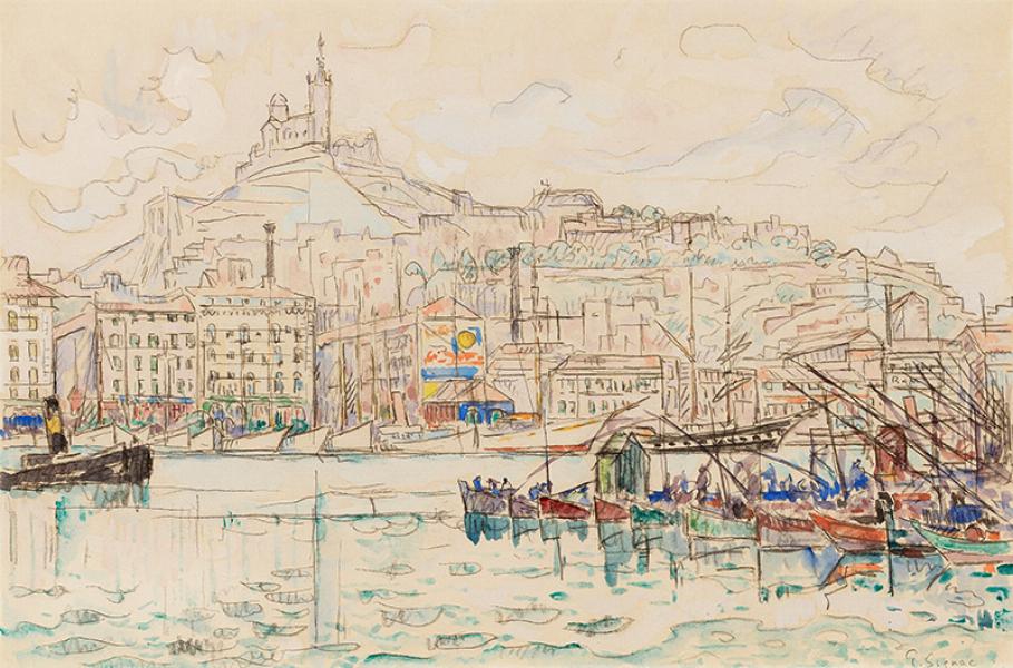 Marseille, le port, vers 1930