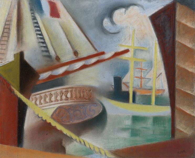 Le port de Bordeaux, 1914 André LHOTE