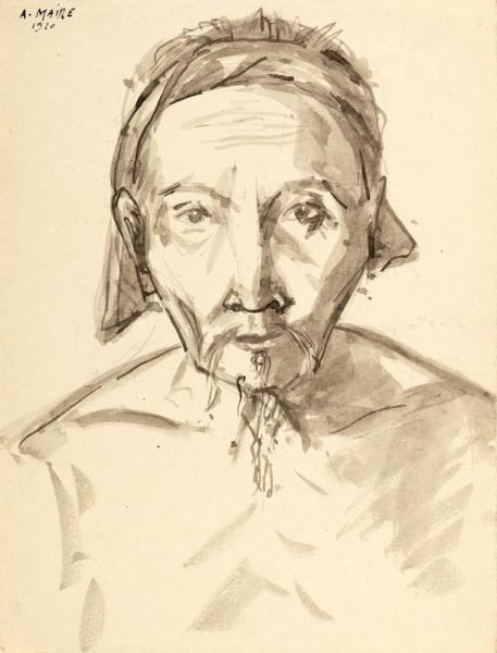 Indochine, portrait d'indochinois, 1920 André MAIRE