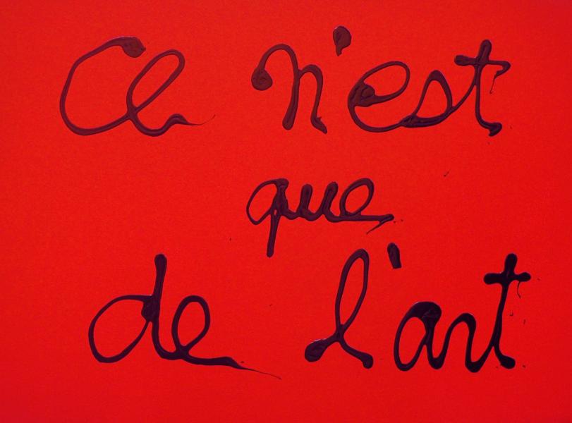 Ce n'est que de l'art.