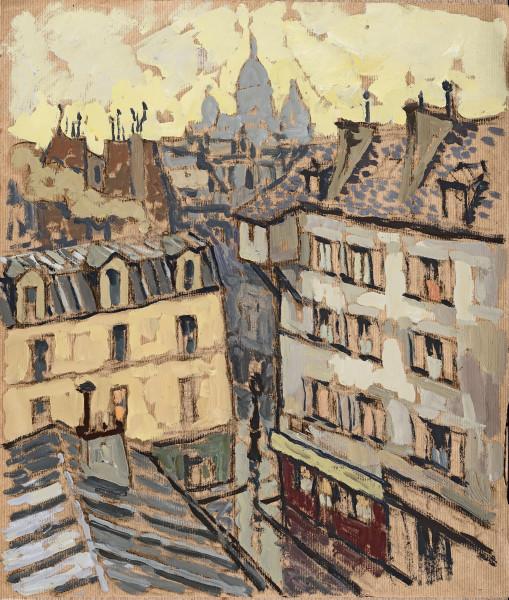 Les Toits de Paris, le Sacré-Cœur en Fond