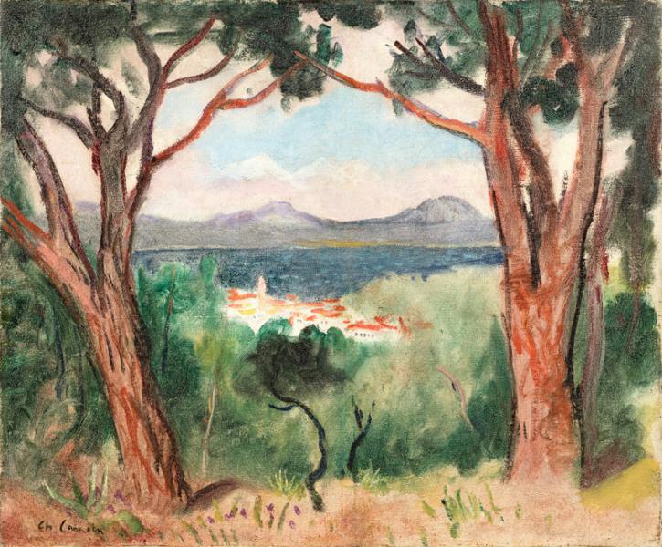 Saint Tropez à travers les arbres