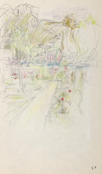 Le jardin du Clos Cézanne à Vaucresson, vers 1922-1924 Edouard VUILLARD