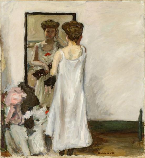 A demi déshabillée, devant le miroir, 1905.