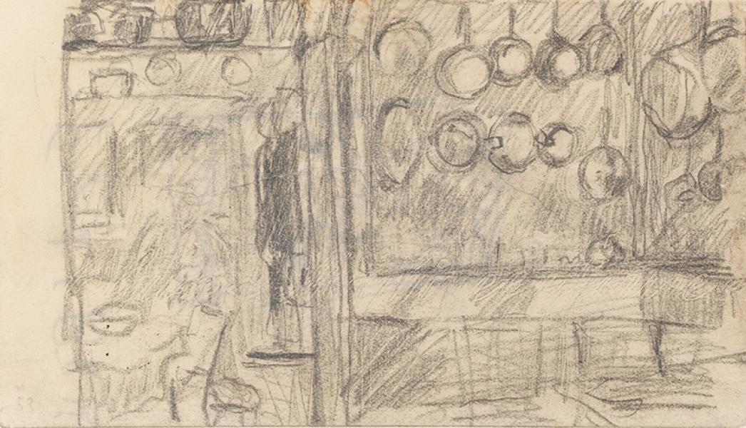 La cuisine au Clos, Grand-Lemps, circa 1894